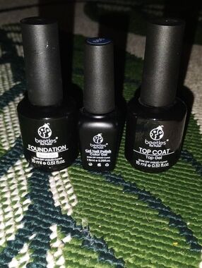 Beetles Black Gel Nail Polish & Top Coat Duo